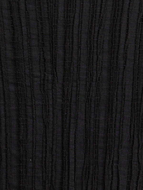 Long Sleeves Loose Pleated Solid Color Lapel Blouses&Shirts Tops