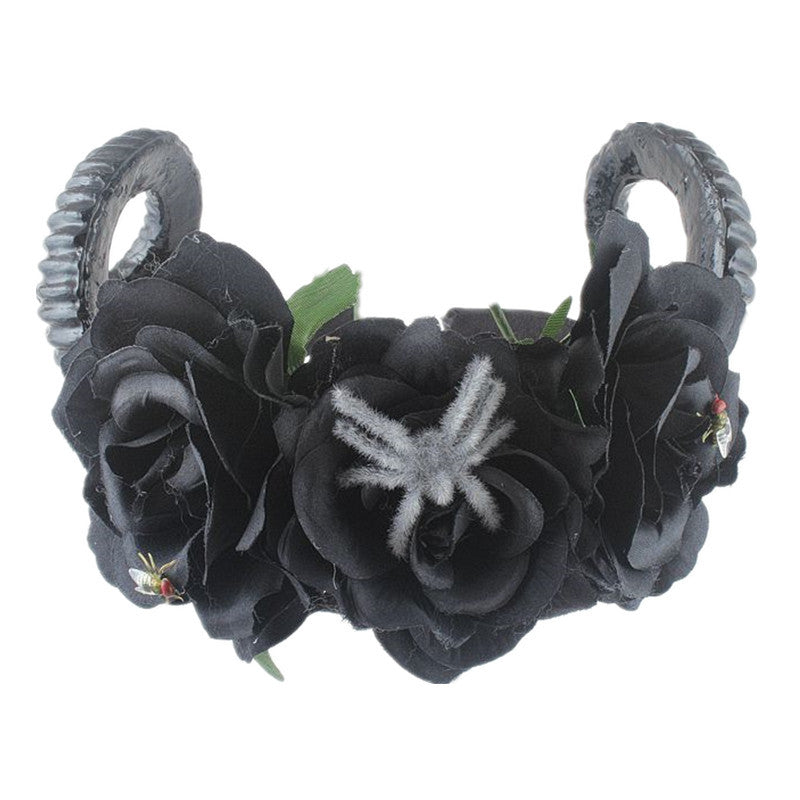 Halloween Retro Women's Flower Epoxy Hair Band Party Headpieces