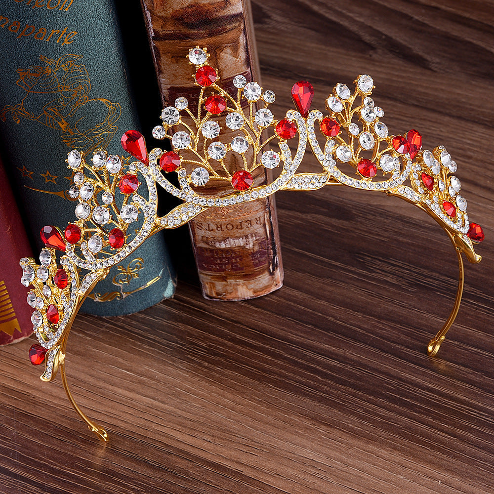 fashion crown alloy inlay rhinestones crown 1 piece