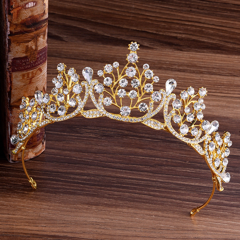fashion crown alloy inlay rhinestones crown 1 piece