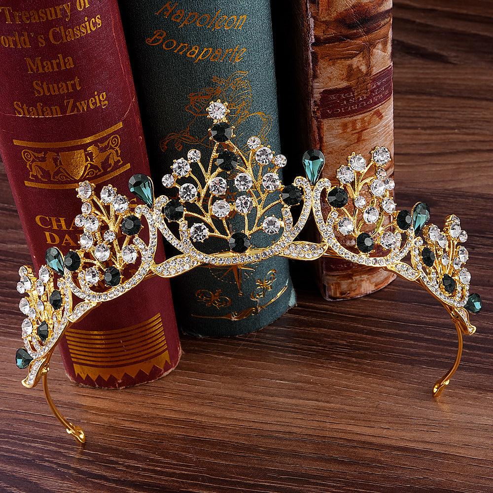 fashion crown alloy inlay rhinestones crown 1 piece