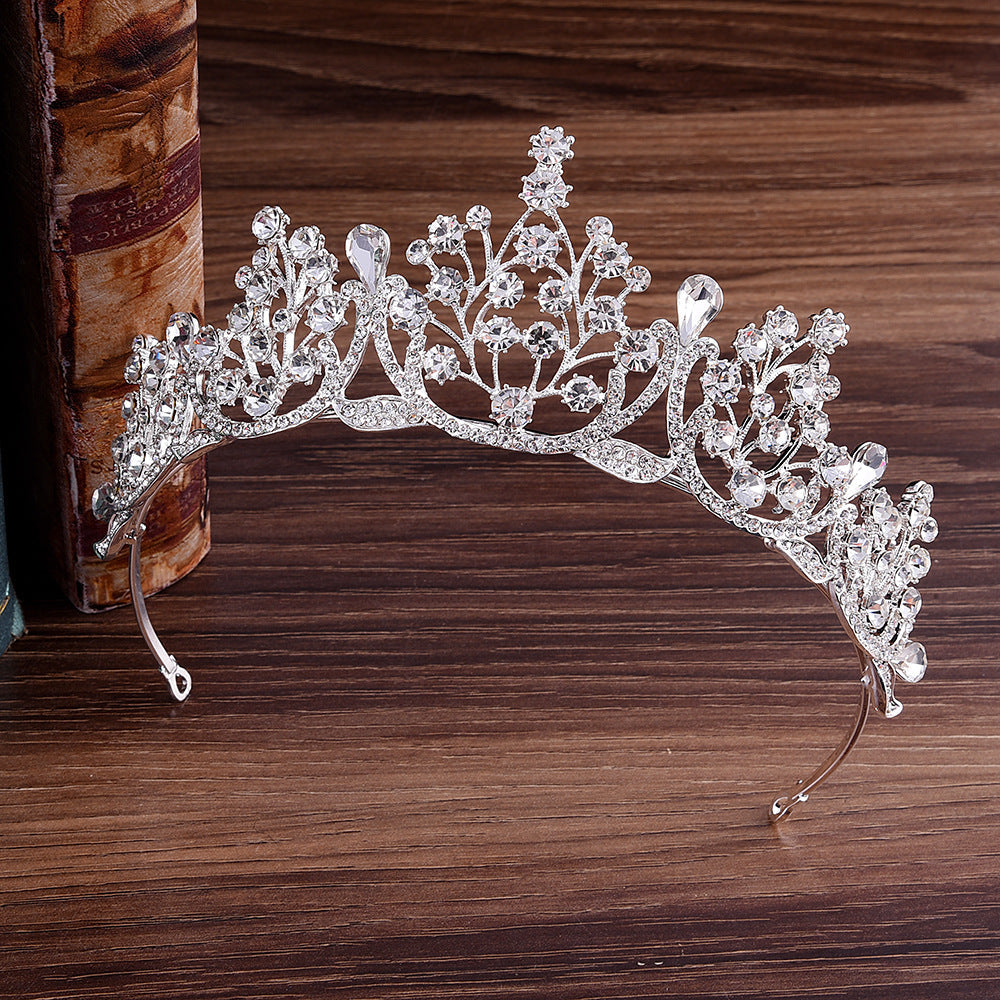 fashion crown alloy inlay rhinestones crown 1 piece