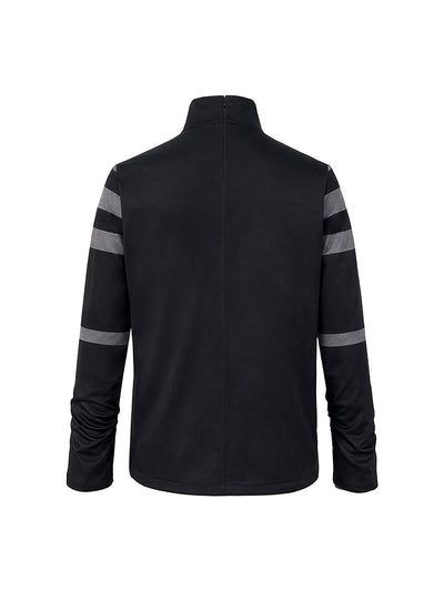 Long Sleeves Loose Striped High Neck T-Shirts Tops