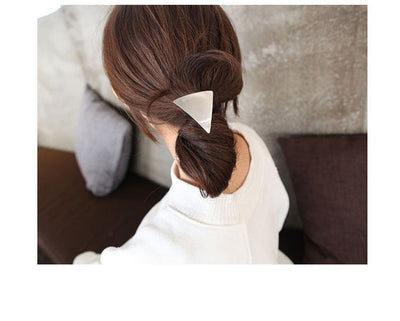 Women's Simple Style Heart Shape Metal Plating Hair Tie