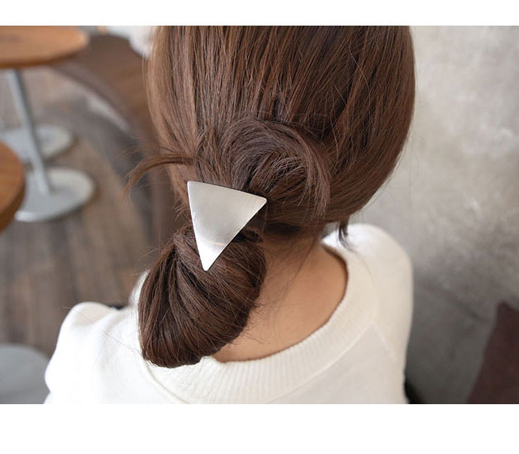 Women's Simple Style Heart Shape Metal Plating Hair Tie