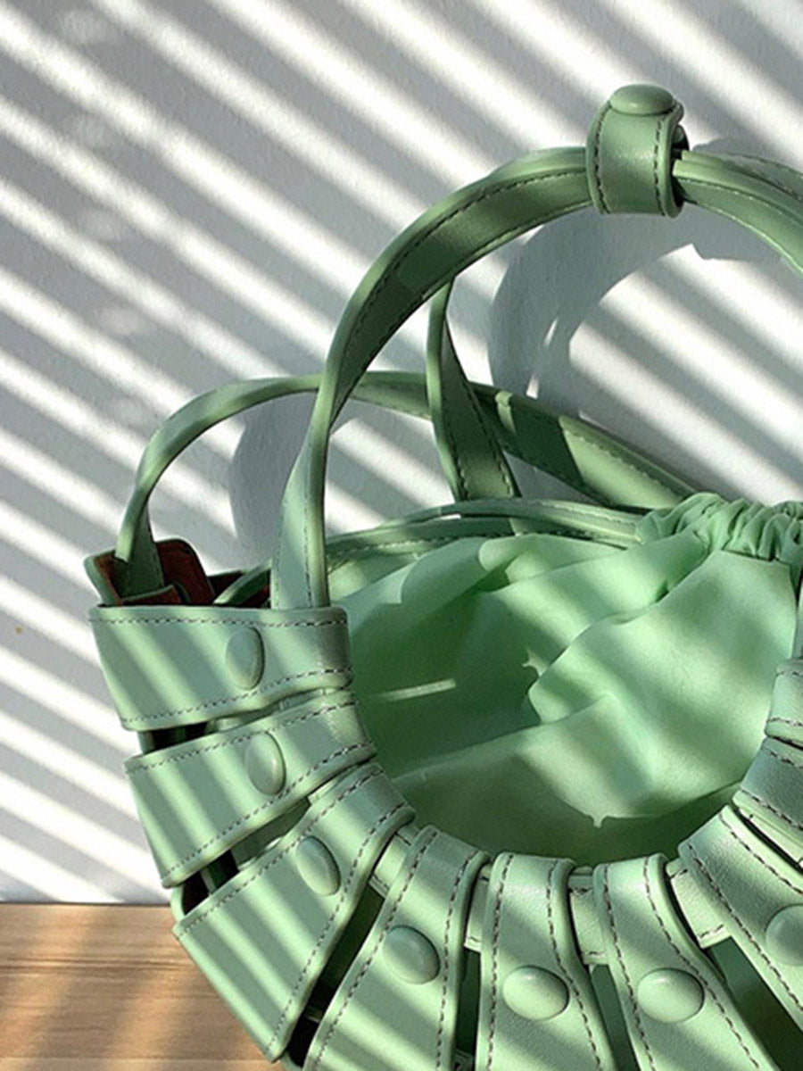 Drawstring Hollow Evening Bags & Clutches