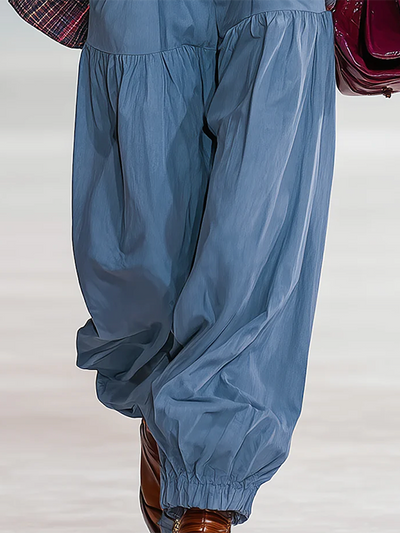 Loose Solid Color Casual Pants Bottoms Jean Pants Bottoms Trousers