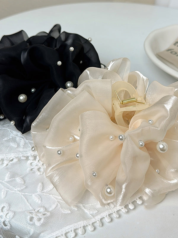 Flower Shape Gauze See-Through Clawclip Hairclaw