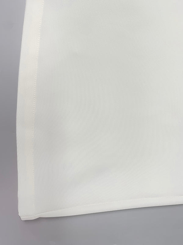 High Waisted Loose Solid Color Pants Trousers