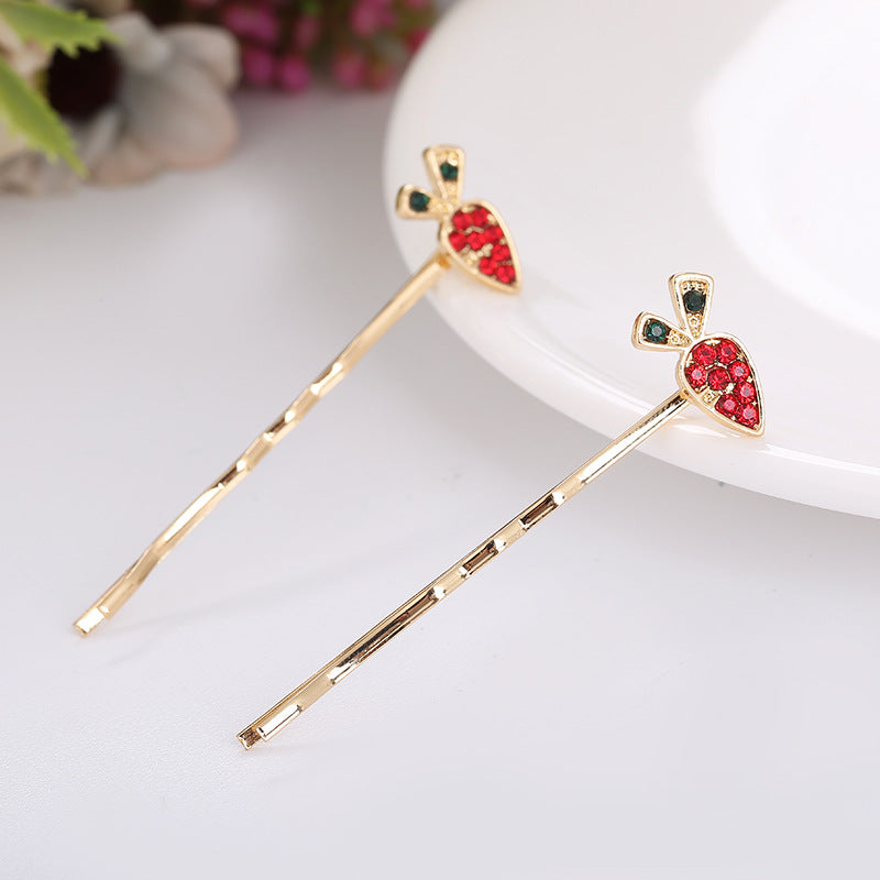 Women's Cute Basic Classic Style Heart Shape Fish Alloy Hair Clip