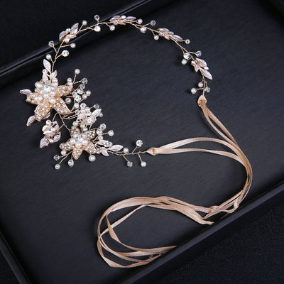bridal headwear rhinestone alloy handmade hairband headwear