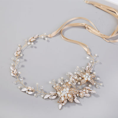bridal headwear rhinestone alloy handmade hairband headwear