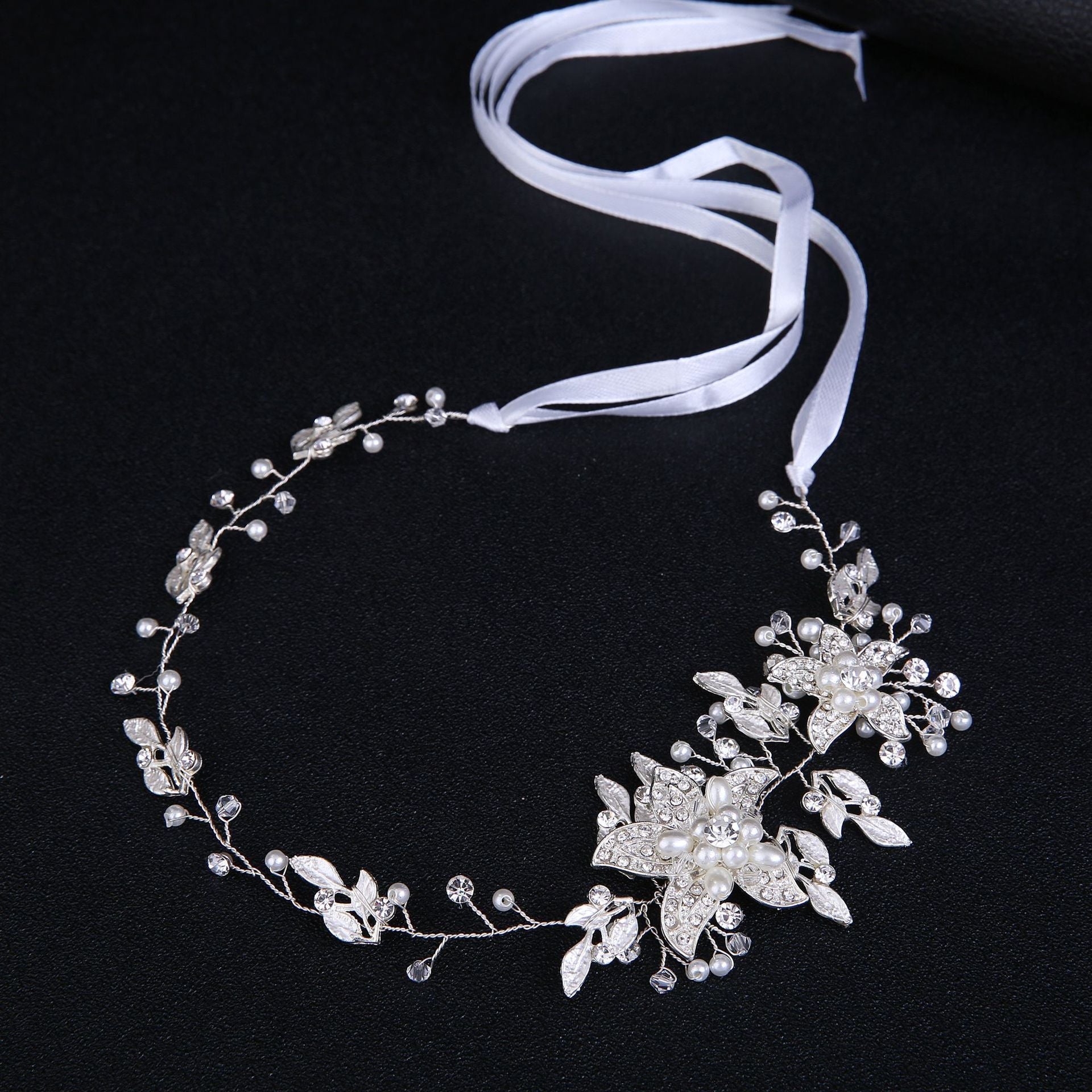 bridal headwear rhinestone alloy handmade hairband headwear