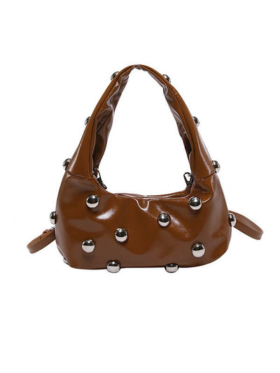 Geometric Rivet Handbags Shoulder Bags