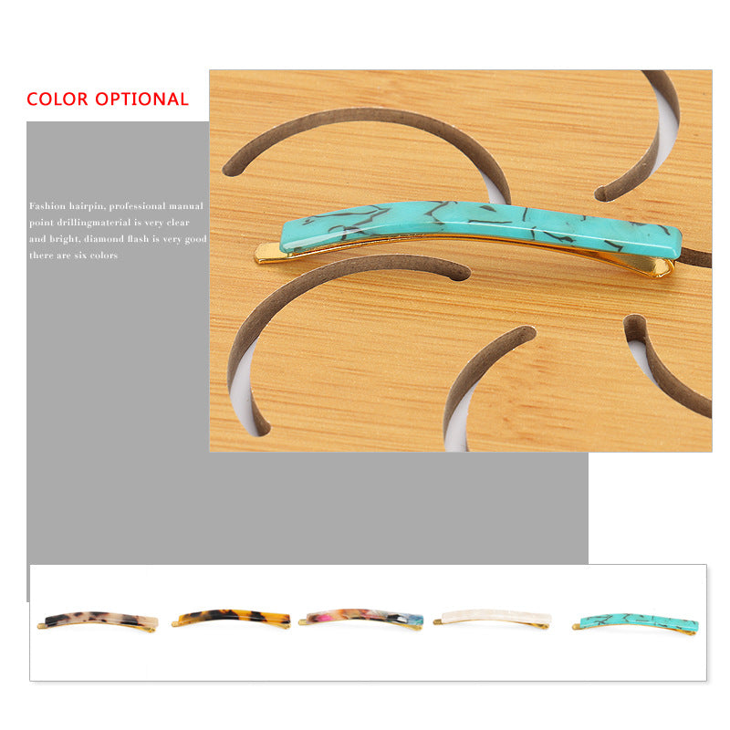 japanese style colorful acetic acid sheets hair clip 1 piece