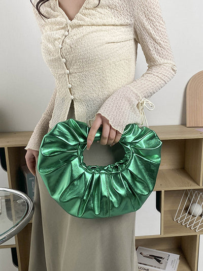 Geometric Pleated Evening Bags & Clutches