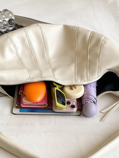 Geometric Split-Joint Zipper Bags Crossbody Bags