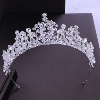 fashion crown flower alloy rhinestone crown 1 piece
