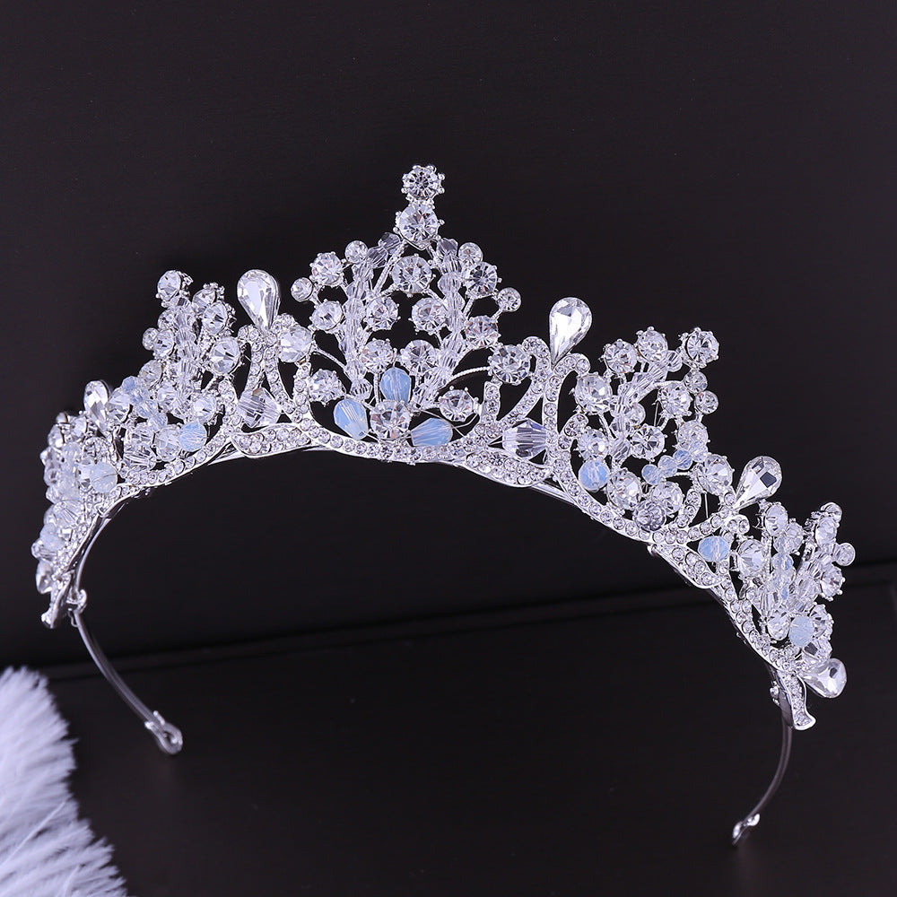 fashion crown flower alloy rhinestone crown 1 piece