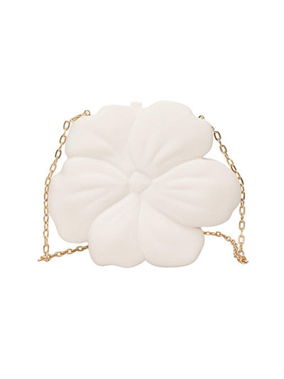 Chains Flower Shape Shiny Crossbody Bags