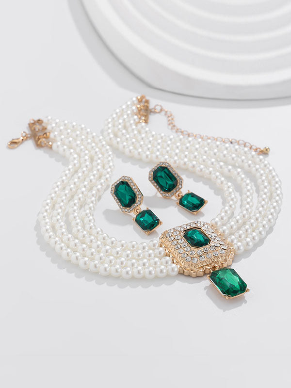 Geometric Drop Earrings Necklaces Accessories