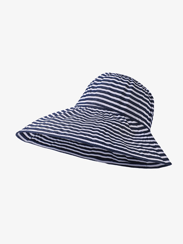 Split-Joint Striped Sun Hat