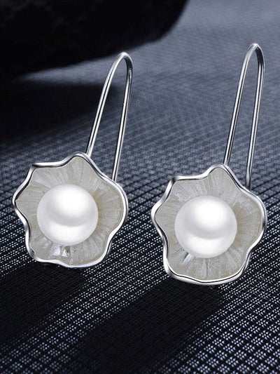 Lotus Pearl Fresh Earrings