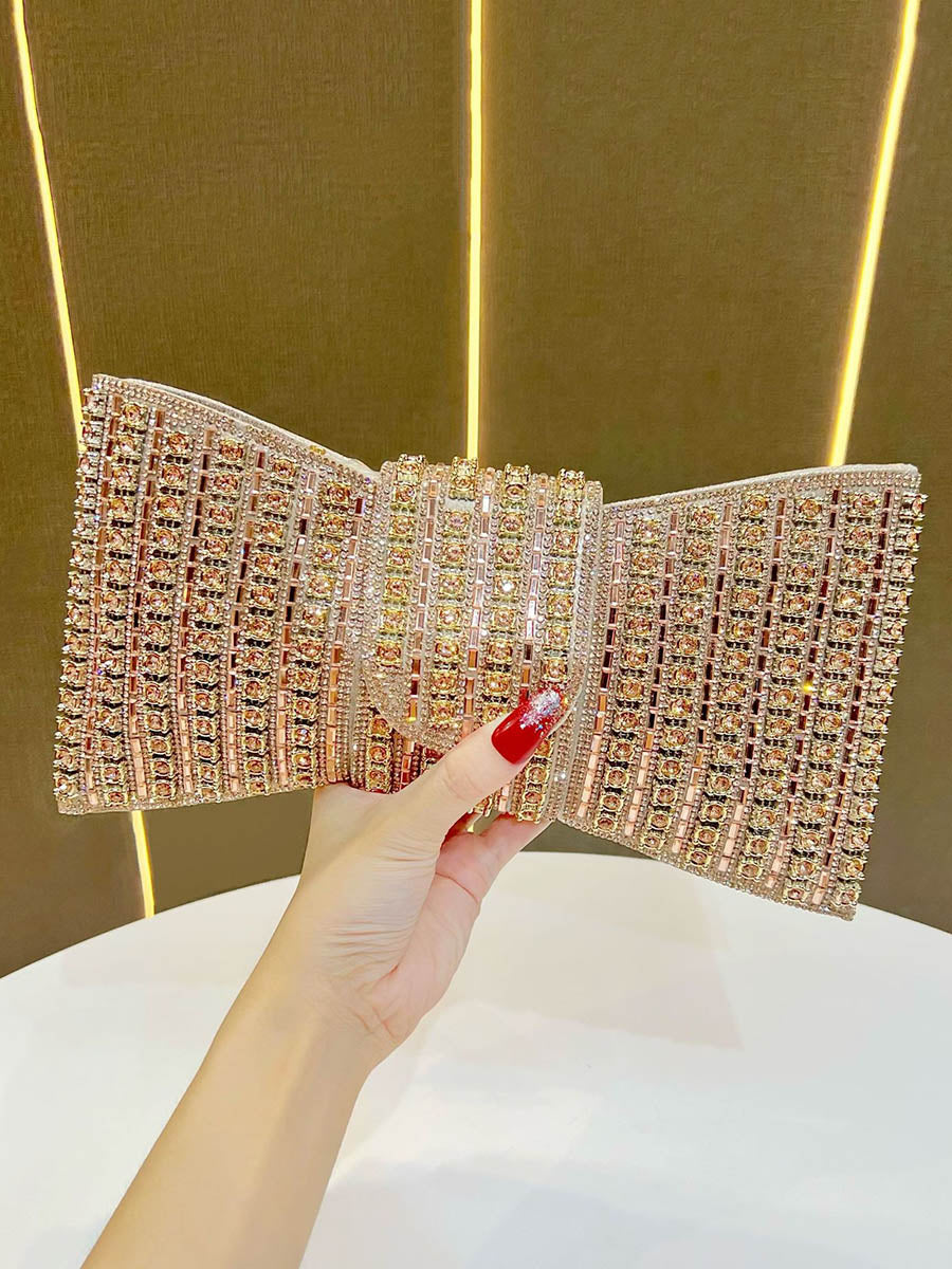 Chains Rhine Stones Evening Bags & Clutches Handbags