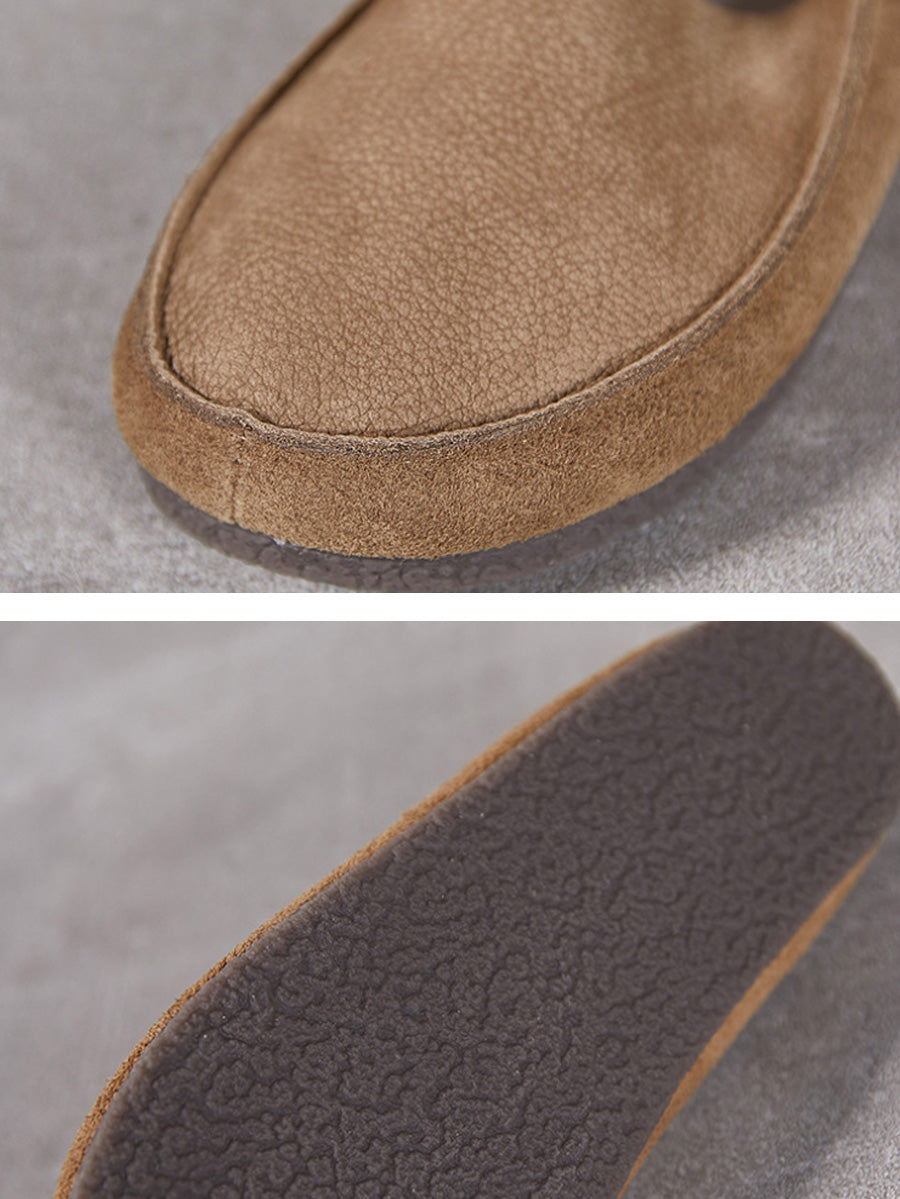 Women Summer Genuine Leather Flat Shoes