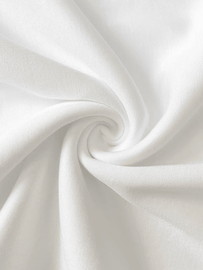 Sleeveless Gauze Pleated Solid Color Split-Joint Round-Neck Evening Dresses Maxi Dresses