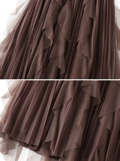 Original Stylish 7 Colors Falbala Gauze Skirt