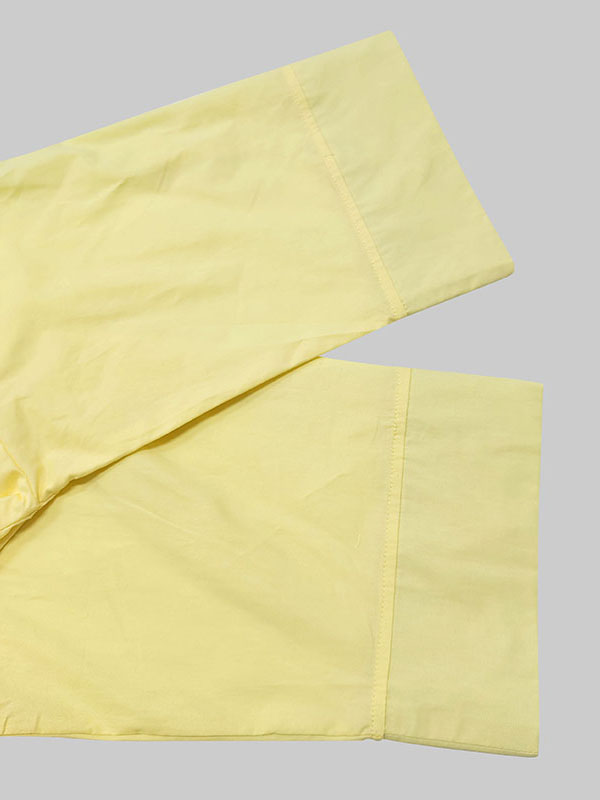 A-Line High Waisted Pleated Solid Color V-Neck Maxi Dresses Shirt Dress