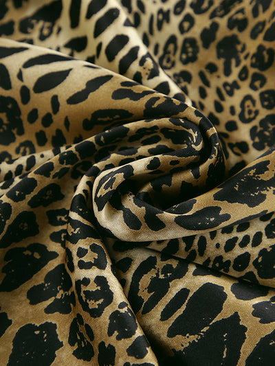 High Waisted Mermaid Leopard Split-Joint Skirts