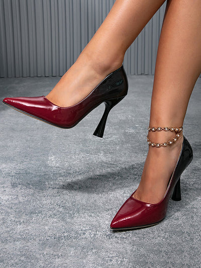 Gradient Pointed-Toe Pumps