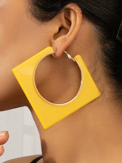 Normcore Geometric Drop Earrings