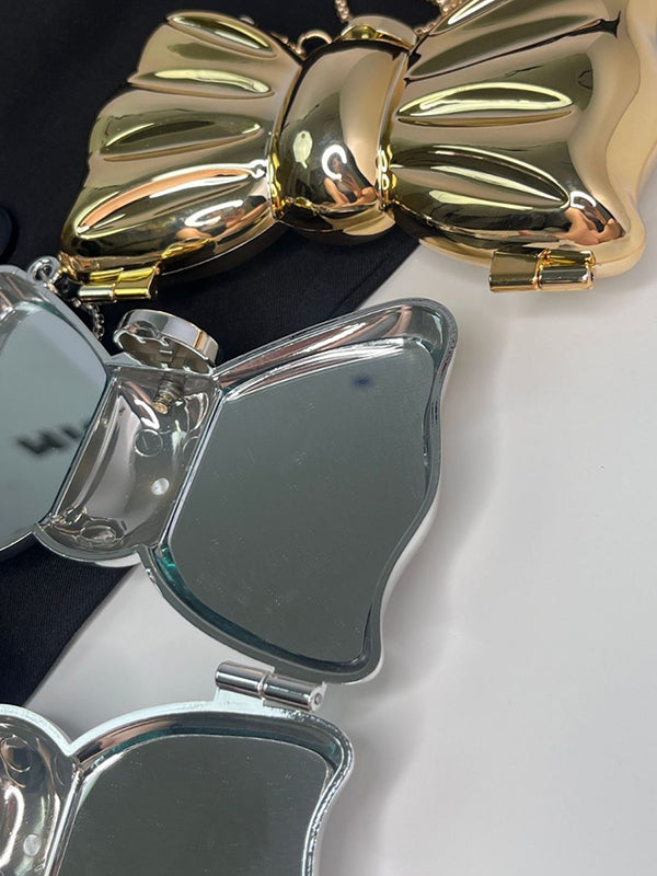 Chains Geometric Shiny Solid Color Bags Accessories