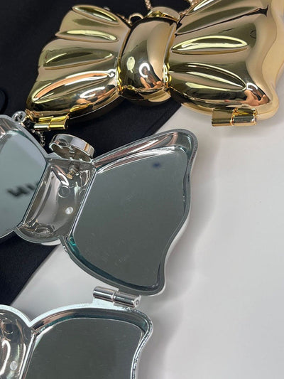 Chains Geometric Shiny Solid Color Bags Accessories