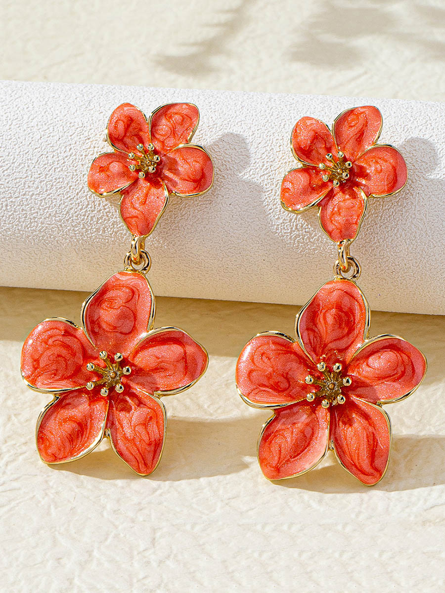 Flower Shape Earrings Accessories