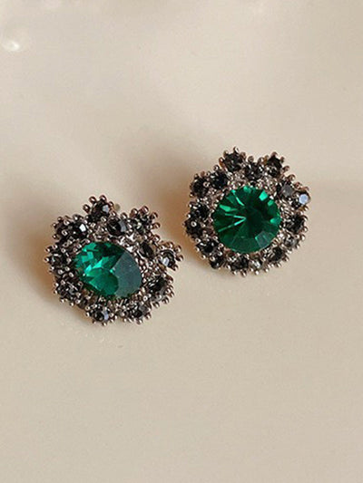 Geometric Rhine Stones Earrings Accessories