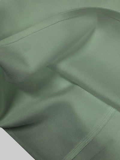 High Waisted Loose Pockets Solid Color Zipper V-Neck Jumpsuits