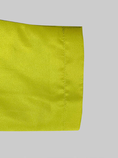 Long Sleeves Loose Pleated Polka-Dot Split-Joint Round-Neck Outerwear