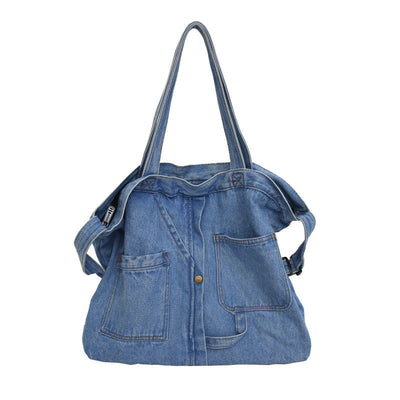Large Capacity Denim Canvas Shoulder Bag