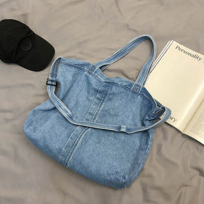 Large Capacity Denim Canvas Shoulder Bag
