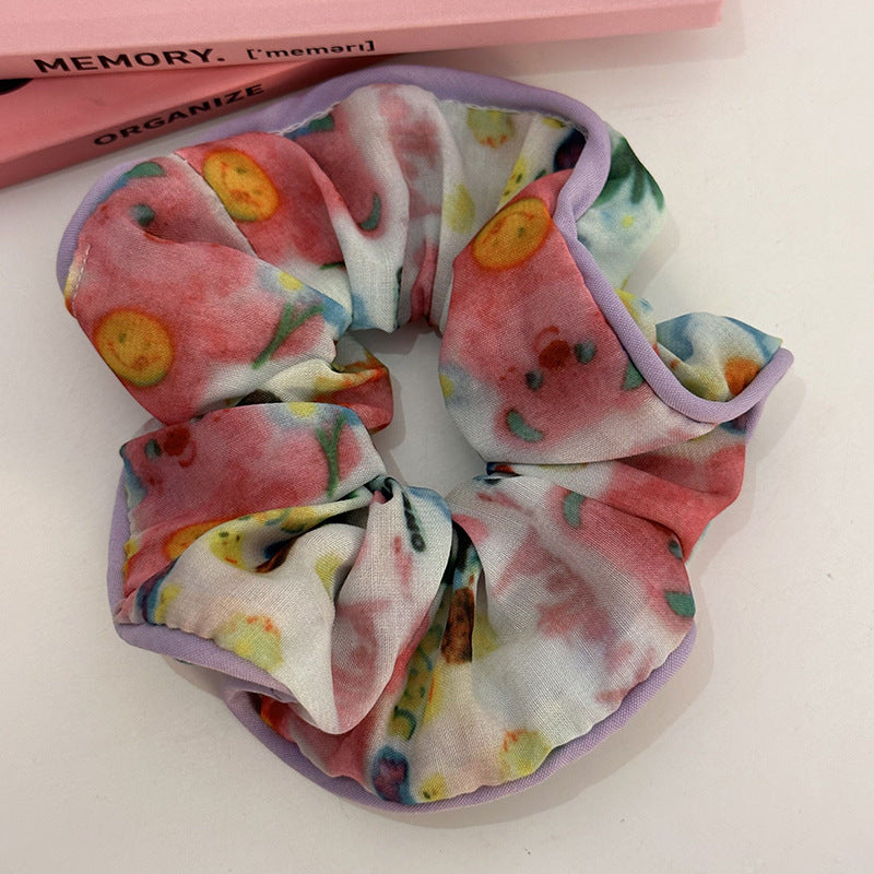 sweet stripe polka dots cloth hair tie