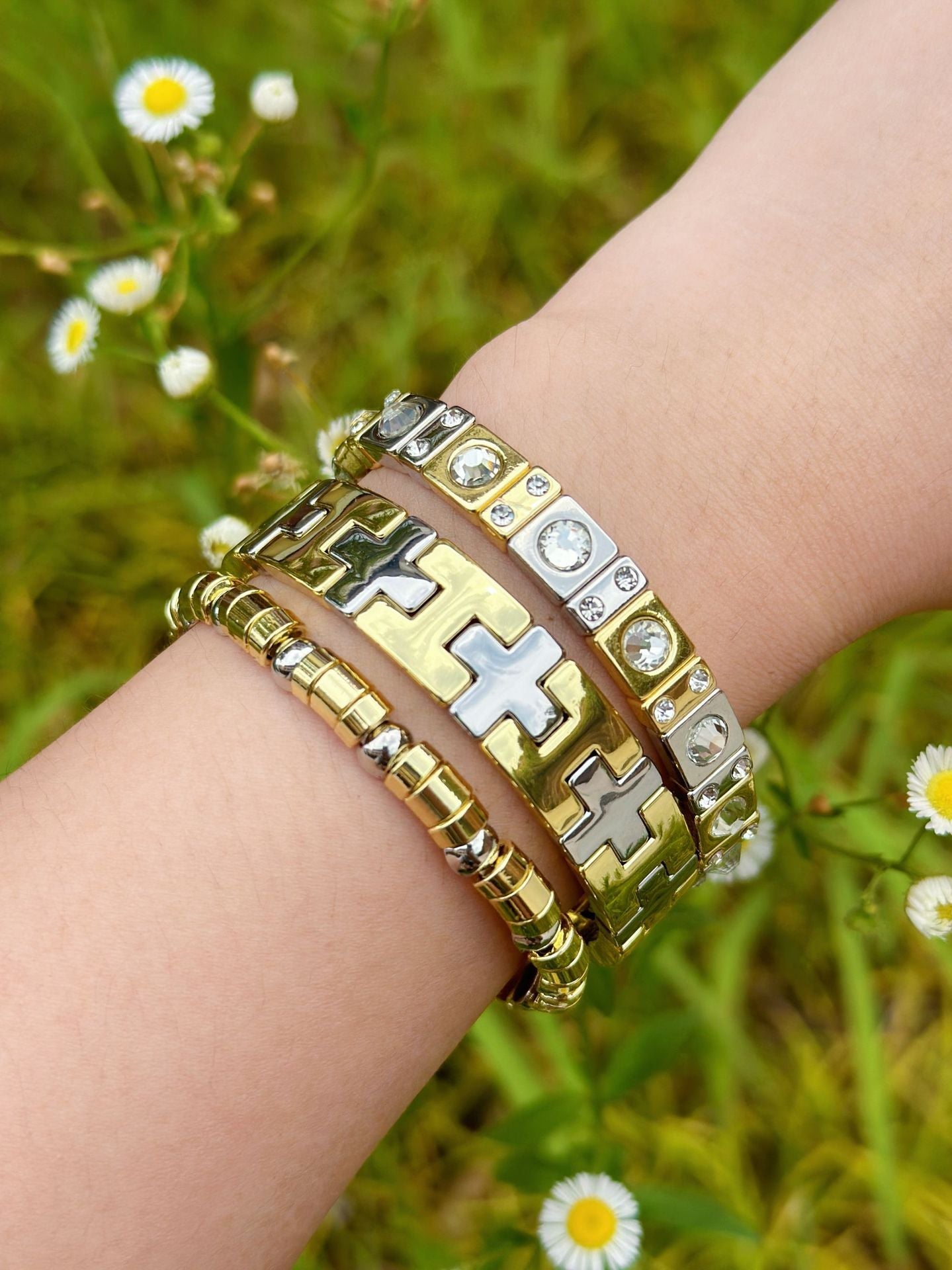 Copper Plating Geometric Bracelets