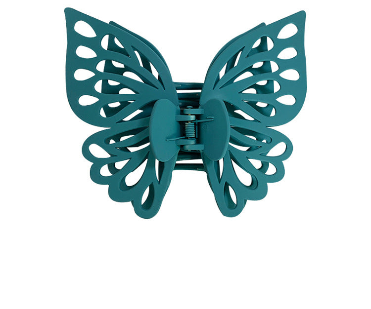 cute sweet butterfly plastic stoving varnish hair claws