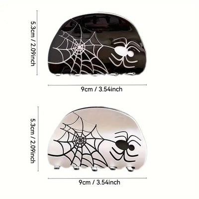 Halloween Simple Style Women's Spider Spider Web Acetic acid sheets Hair Claws
