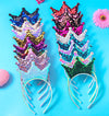 simple style crown plastic resin patchwork hair band