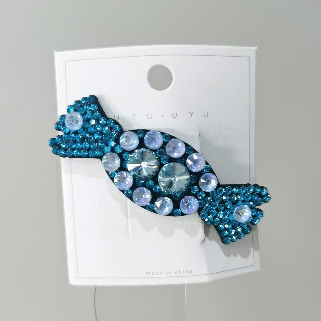 Women's IG Style Classic Style Candy Artificial Crystal Alloy Inlay Rhinestones Hair Clip