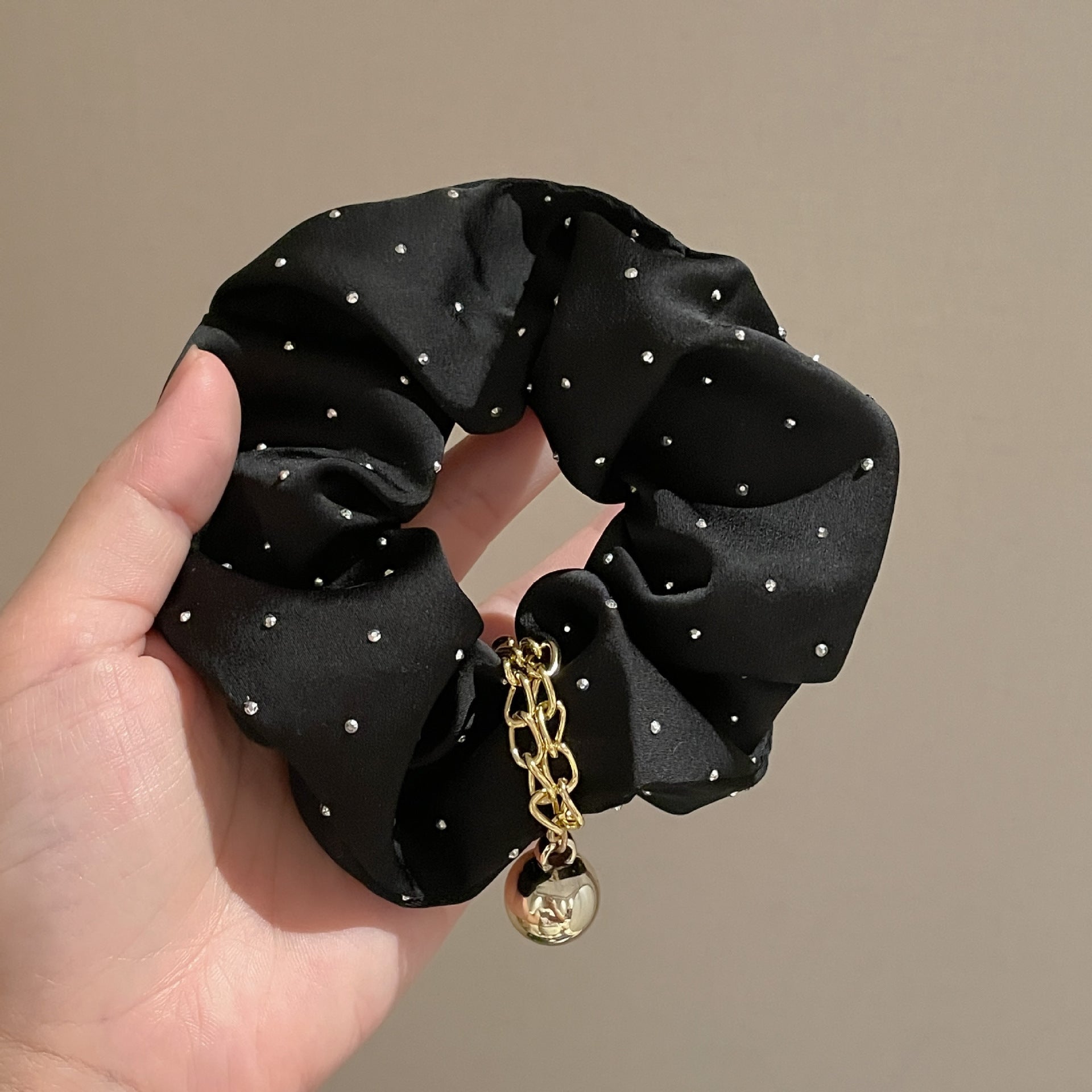 Women's Casual Sweet Solid Color Cloth Hair Tie